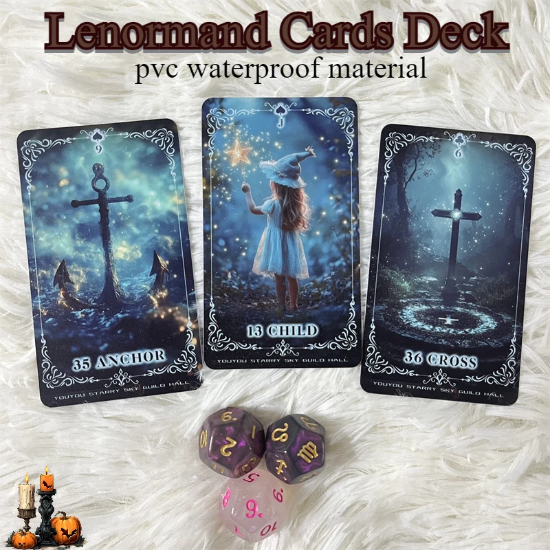 Original Design Magical Time PVC Material Waterproof Lenormand Oracle Deck Wear-resistant 42 Renowned Card Astrology Board Game
Original Design Magical Time PVC Material Waterproof Lenormand Oracle Deck Wear-resistant 42 Renowned Card Astrology Board Game