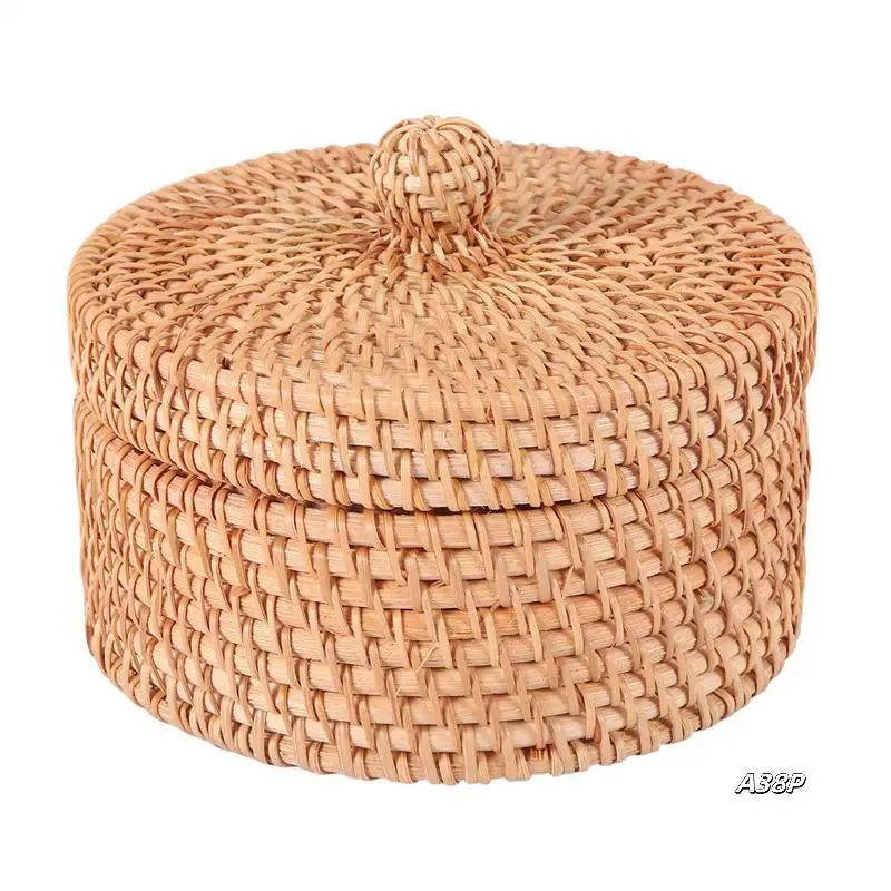 2X Handwoven Rattan Storage Box With Lid Wicker Tea Food Container Picnic Bread Fruit Cake Basket Kitchen Organizer B
2X Handwoven Rattan Storage Box With Lid Wicker Tea Food Container Picnic Bread Fruit Cake Basket Kitchen Organizer B