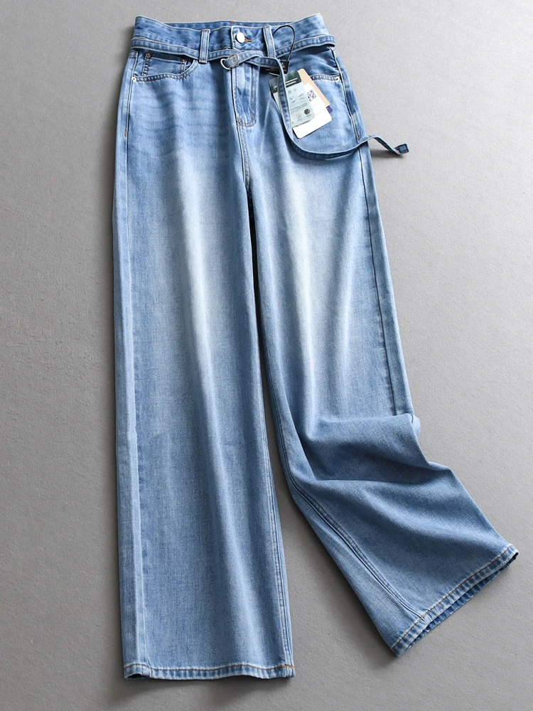Retro Washed Blue Jeans High Waist Slim Straight Leg Wide Leg Pants Women's Long Trousers X399 Denim Blue High Waist Straight...
Retro Washed Blue Jeans High Waist Slim Straight Leg Wide Leg Pants Women's Long Trousers X399 Denim Blue High Waist Straight...