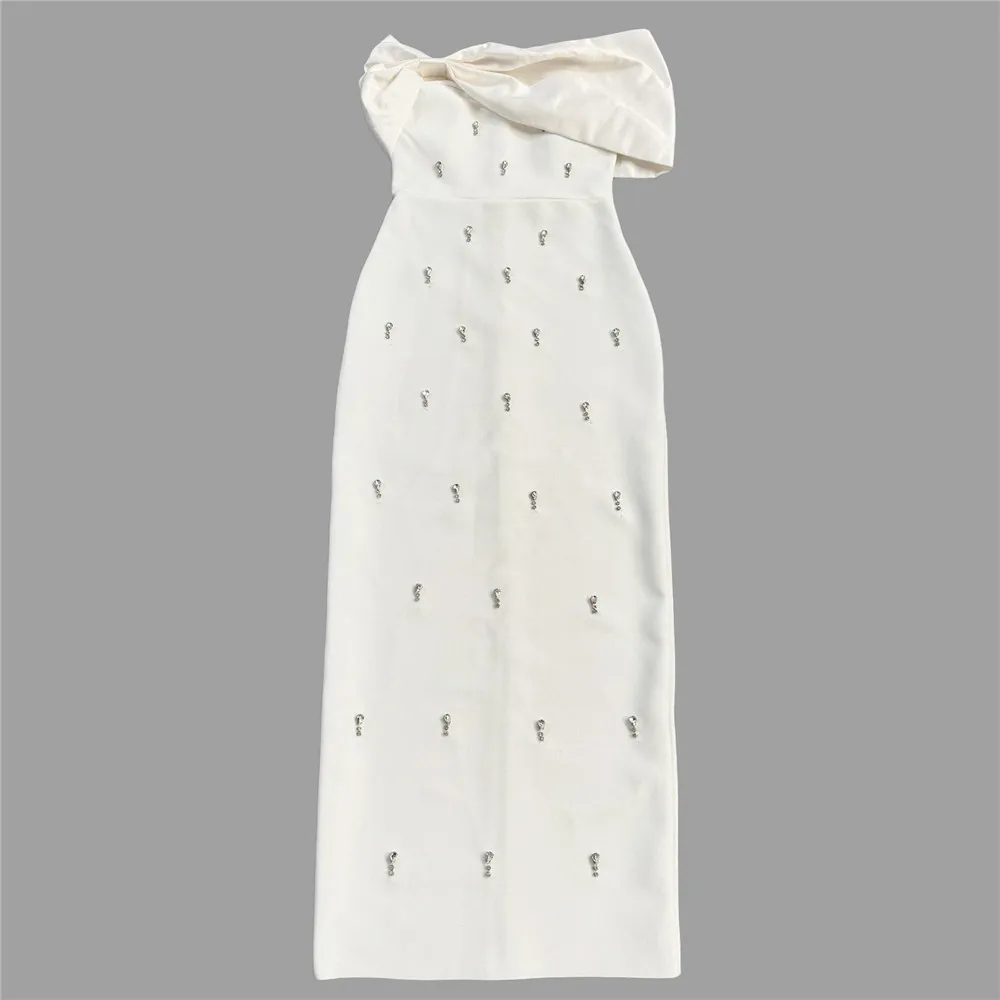 High end temperament dress sexy one shoulder socialite party dinner dress bandage dress mid length skirt women's wear
High end temperament dress sexy one shoulder socialite party dinner dress bandage dress mid length skirt women's wear