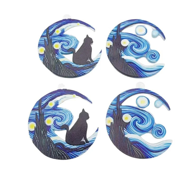 2025 New arrived 50pcs/lot color oil painting effect cartoon moon shape acrylic beads diy jewelry garment pendant accessory
2025 New arrived 50pcs/lot color oil painting effect cartoon moon shape acrylic beads diy jewelry garment pendant accessory