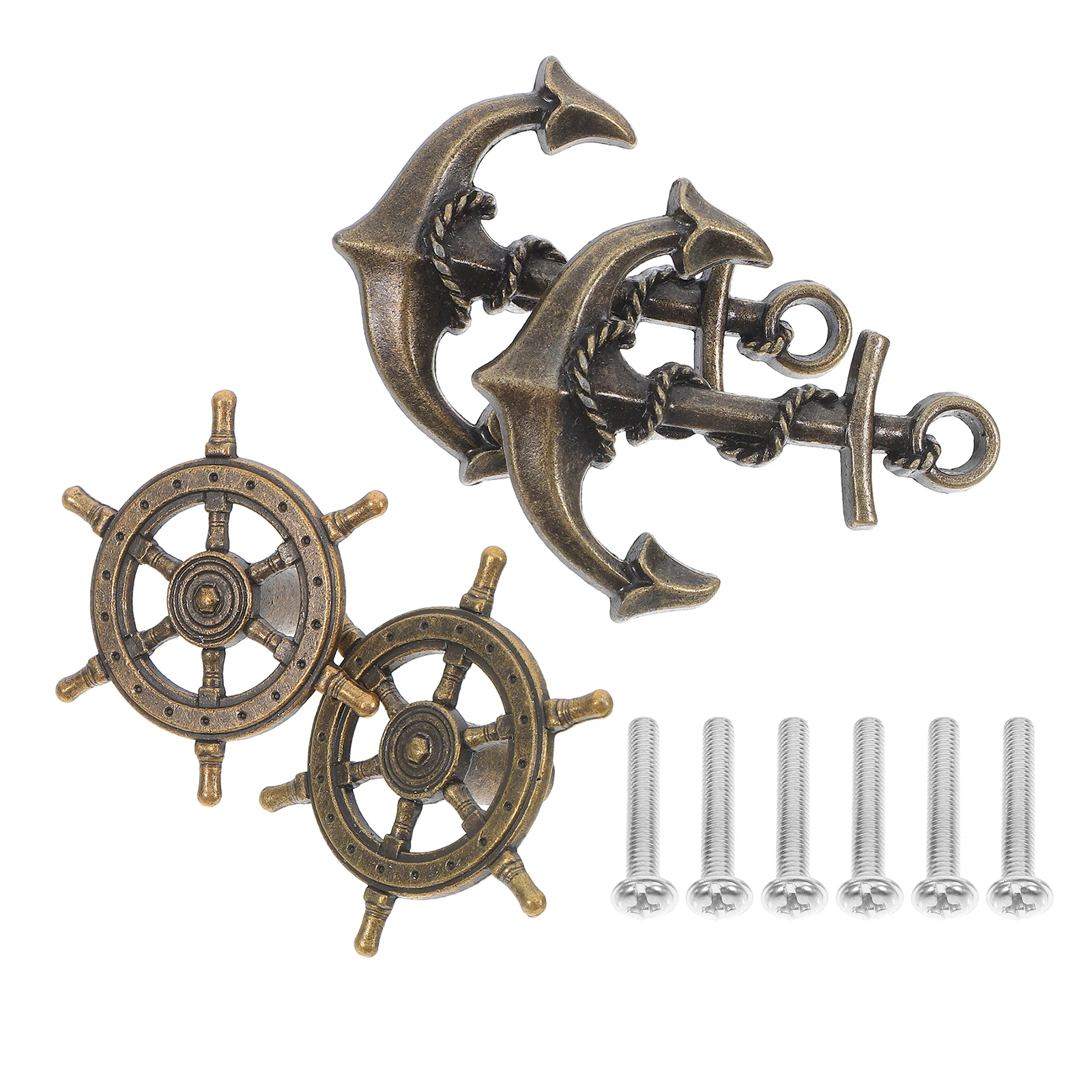 4 Pcs Anchor Drawer Handle Handles Decorative Cabinet Knobs Pull Dressing Table Retro Metal
4 Pcs Anchor Drawer Handle Handles Decorative Cabinet Knobs Pull Dressing Table Retro Metal