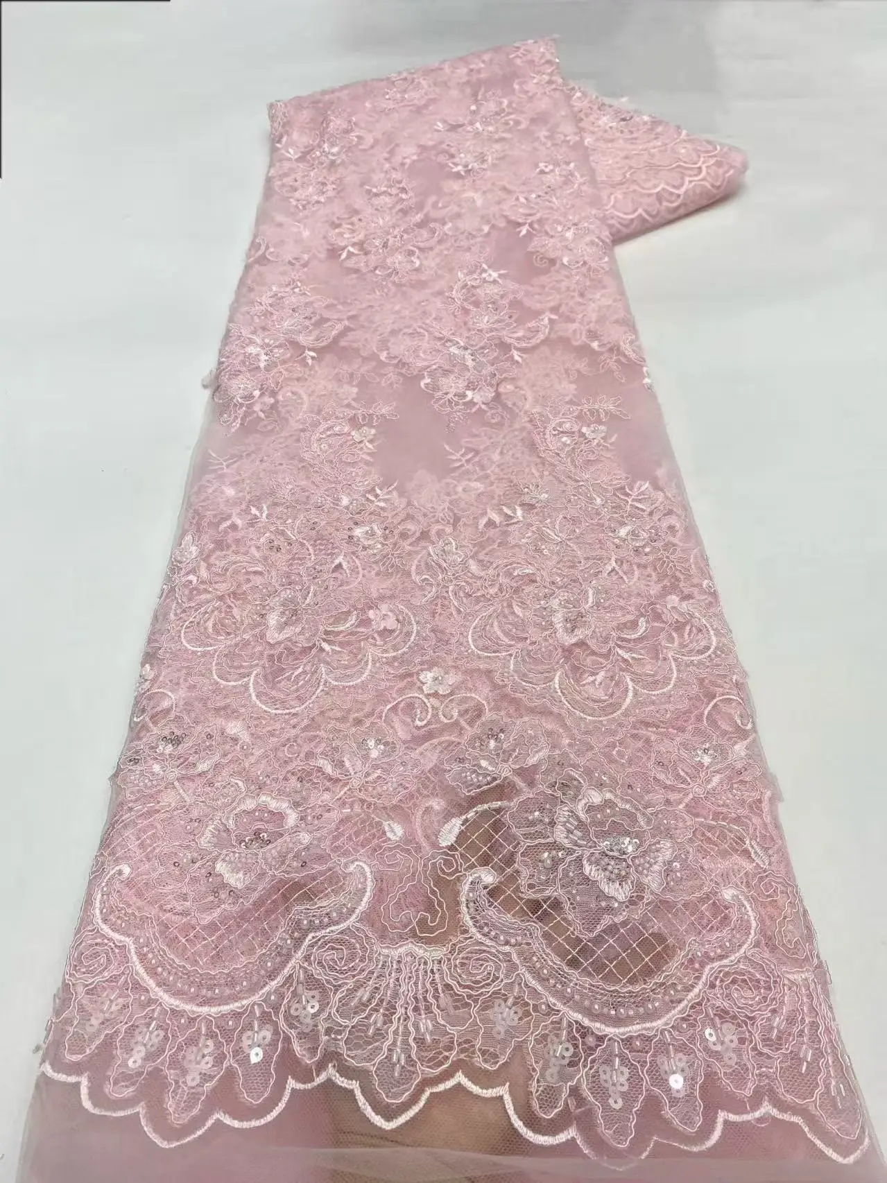 Sequin Luxury Beads Lace African 2026 High Quality 5 Yards Handmade Sequins Fabric Nigeria for Evening Party Wedding Sewing
Sequin Luxury Beads Lace African 2026 High Quality 5 Yards Handmade Sequins Fabric Nigeria for Evening Party Wedding Sewing