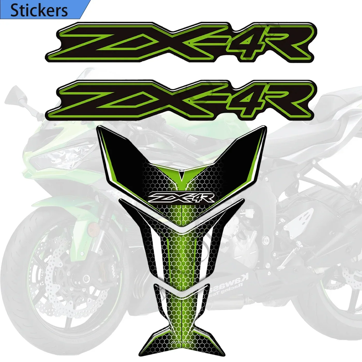 For Kawasaki Ninja ZX-4R 400 ZX4R ZX 4R Motorcycle Protector Tank Pad Gas Fuel Oil Kit Knee Fish Bone 3D Decals
For Kawasaki Ninja ZX-4R 400 ZX4R ZX 4R Motorcycle Protector Tank Pad Gas Fuel Oil Kit Knee Fish Bone 3D Decals