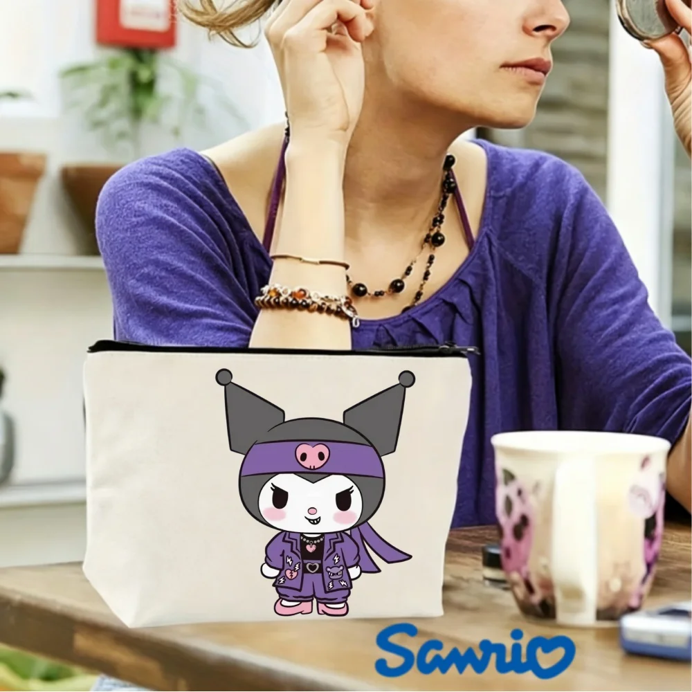 1PC Sanrio Kuromi Streetwear Style Canvas Makeup Bag, Double Sided Cosmetic Pouch
1PC Sanrio Kuromi Streetwear Style Canvas Makeup Bag, Double Sided Cosmetic Pouch