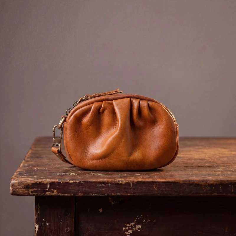 Detachable Wrist Strap Leather Coin Purse, Ruched Vintage Zipper Small Pouch, Bag-Attachable Small Organizer Wallet for Women
Detachable Wrist Strap Leather Coin Purse, Ruched Vintage Zipper Small Pouch, Bag-Attachable Small Organizer Wallet for Women