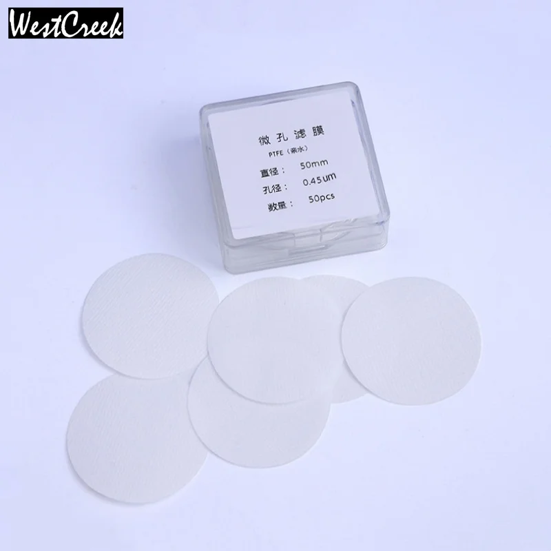 WESTCREEK Hydrophilic PTFE Membrane Filters 0.22um 0.45um 47/50mm for Gas Liquid Filtration
WESTCREEK Hydrophilic PTFE Membrane Filters 0.22um 0.45um 47/50mm for Gas Liquid Filtration