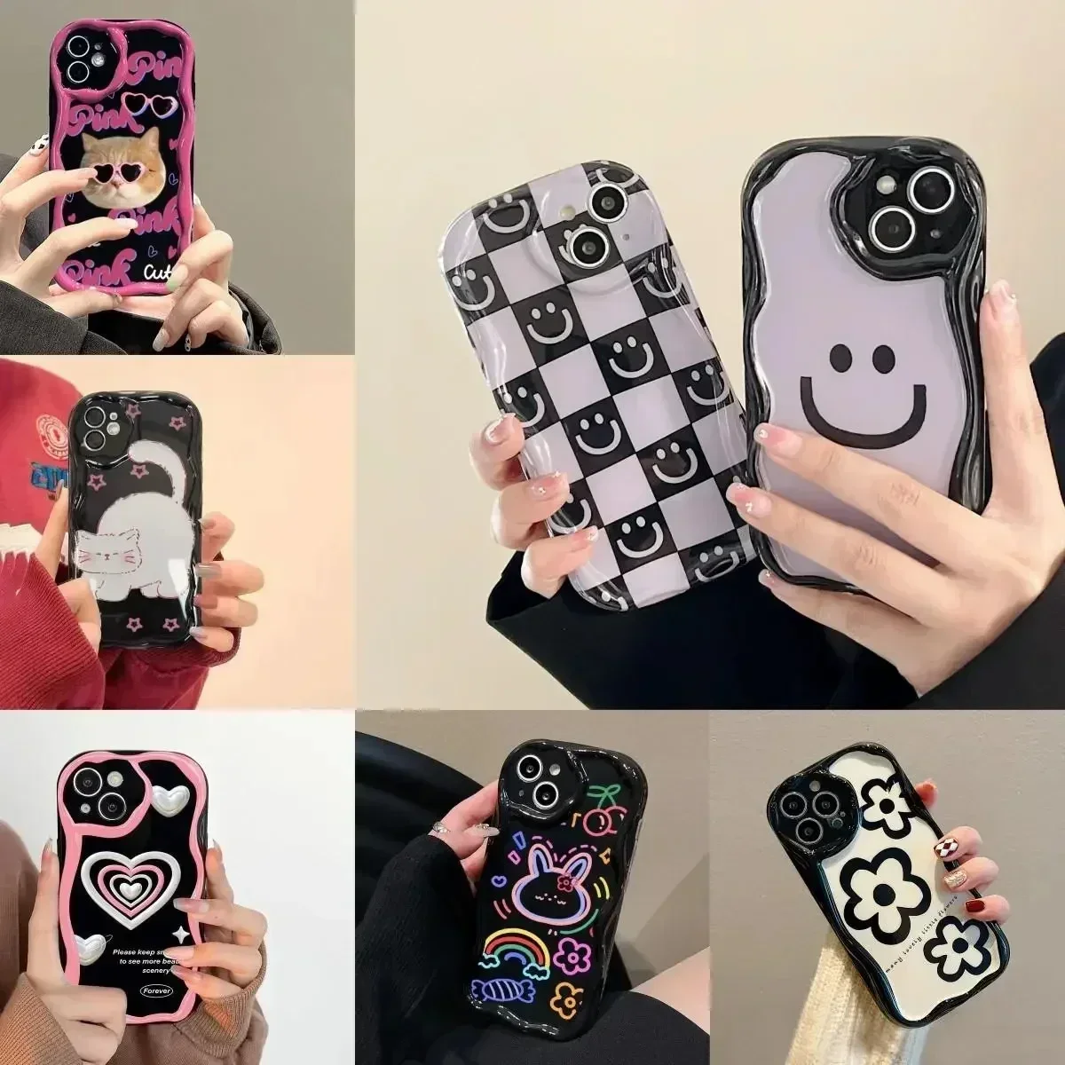 Cute Rabbit Cat Bear Flower Phone Case For Samsung Galaxy S24 Ultra A54 A24 A15 A25 A53 A73 S20 FE S23 S21 Plus Wavy Soft Cover
Cute Rabbit Cat Bear Flower Phone Case For Samsung Galaxy S24 Ultra A54 A24 A15 A25 A53 A73 S20 FE S23 S21 Plus Wavy Soft Cover
