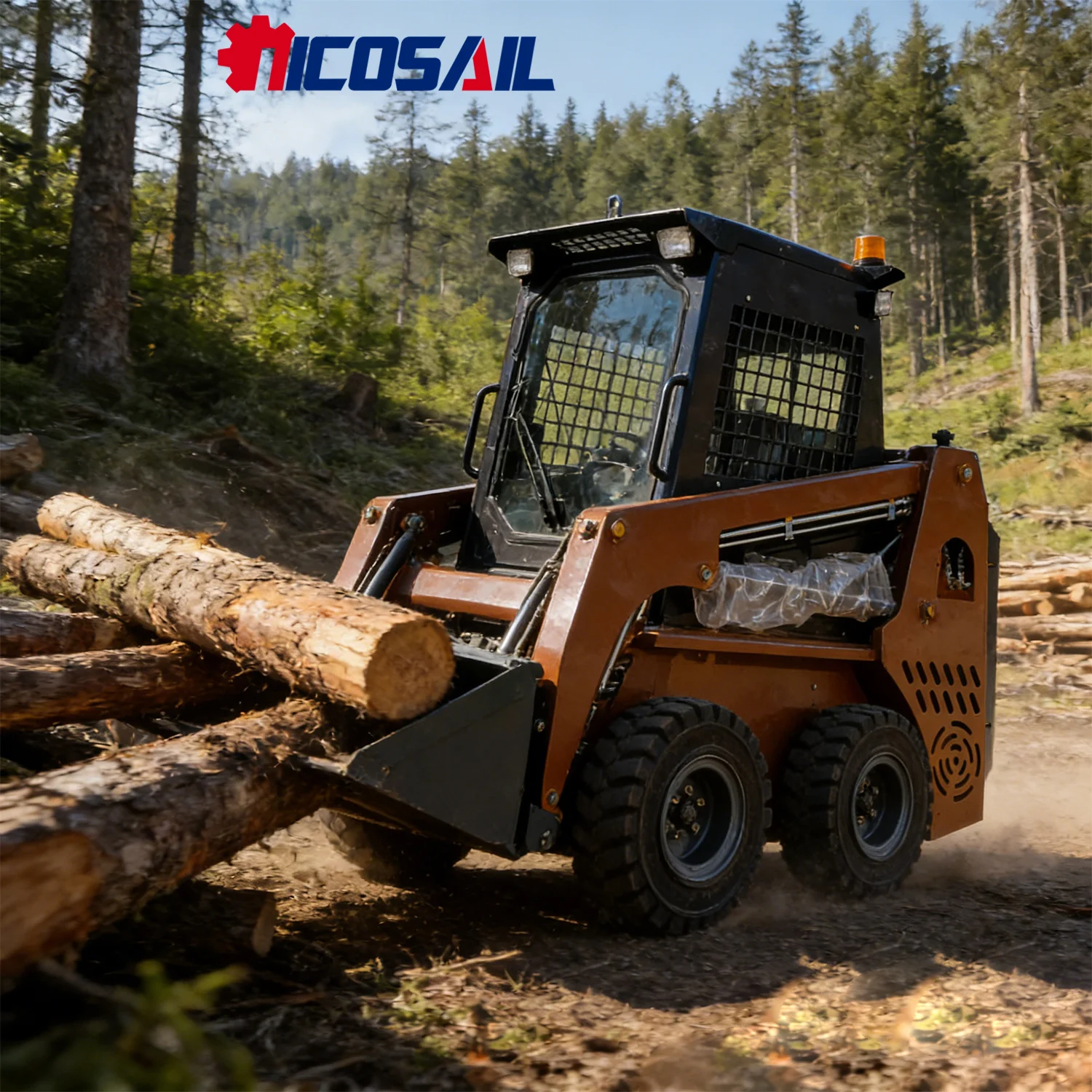 JC25 wheel skid steer loader is a compact skid steer loader suitable for farmland and small-scale construction
JC25 wheel skid steer loader is a compact skid steer loader suitable for farmland and small-scale construction