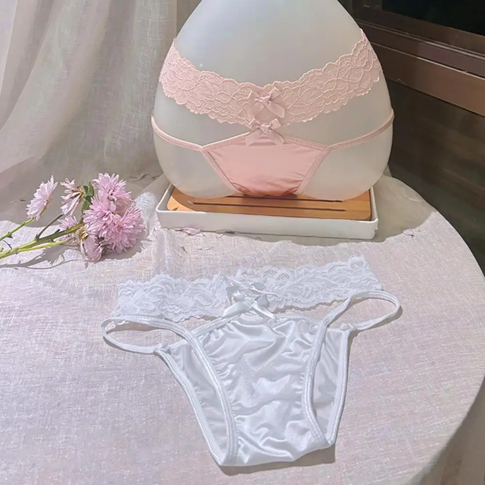 Seamless Satin Thongs for Women Hollow Strings Lace No Show Underwear Ladies Sexy Tanga Briefs Low-Waisted T Back Panties
Seamless Satin Thongs for Women Hollow Strings Lace No Show Underwear Ladies Sexy Tanga Briefs Low-Waisted T Back Panties