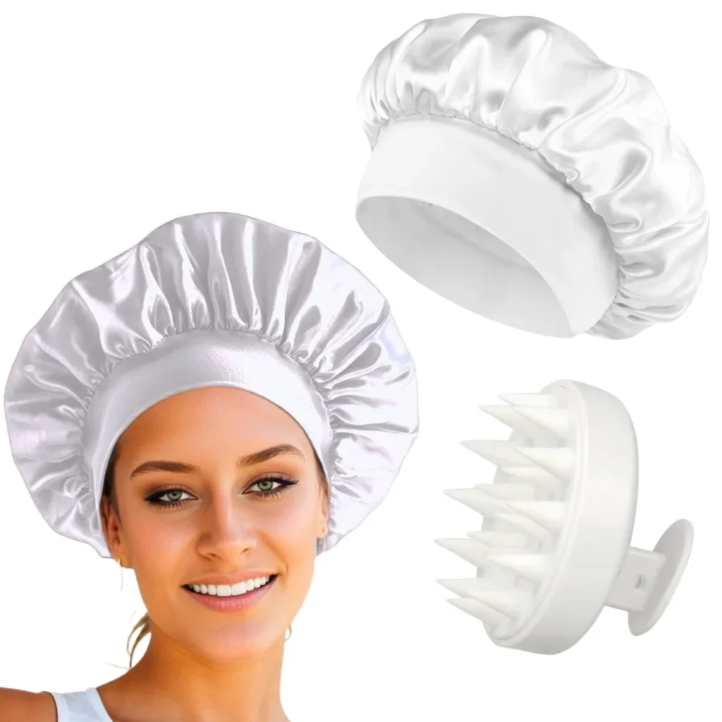 Силиконовая щетка-массажер для мытья волос и кожи головы, широкополая шапочка-тюрбан для ухода за волосами, для домашнего использования
Силиконовая щетка-массажер для мытья волос и кожи головы, широкополая шапочка-тюрбан для ухода за волосами, для домашнего использования