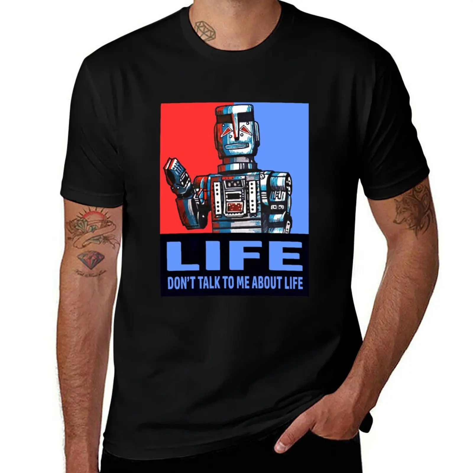 MARVIN THE PARANOID ANDROID - HITCHHIKERS GUIDE TO THE GALAXY T-Shirt cute tops sweat mens fashion
MARVIN THE PARANOID ANDROID - HITCHHIKERS GUIDE TO THE GALAXY T-Shirt cute tops sweat mens fashion