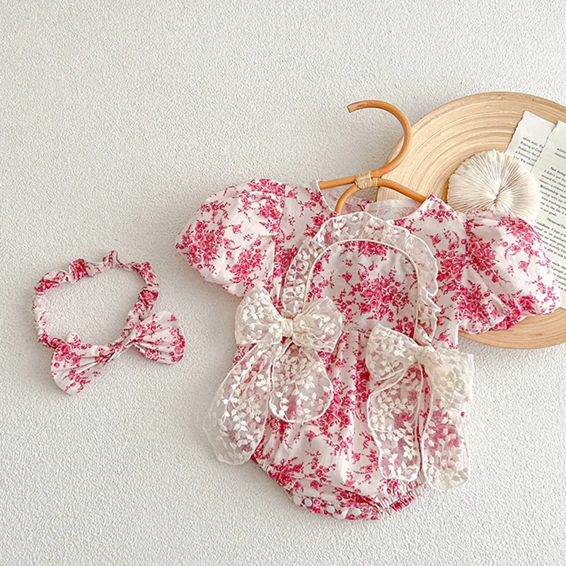 2024 New Summer 0-24M Baby Clothing Toddler Baby Girls Jumpsuit Short Sleeved Cotton Flower Print Infant Baby Girls Bodysuits
2024 New Summer 0-24M Baby Clothing Toddler Baby Girls Jumpsuit Short Sleeved Cotton Flower Print Infant Baby Girls Bodysuits