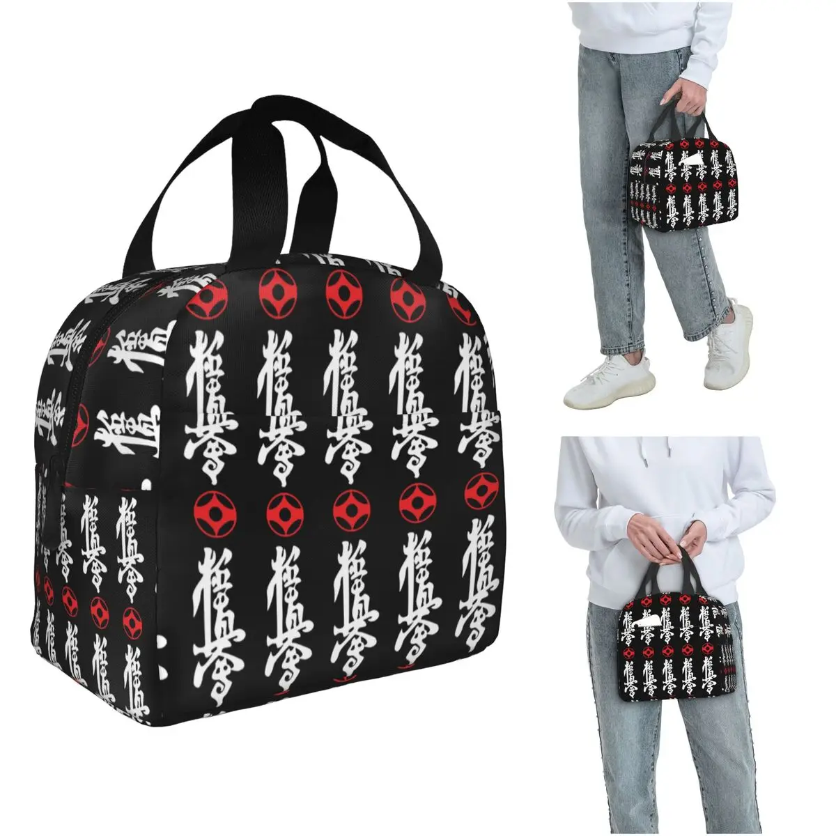 Kyokushin Kaikan Karate Symbol Kyokushinkai Dojo Insulated Lunch Bag for Women Kids Portable Food Boxes Thermal Lunch Box Tote
Kyokushin Kaikan Karate Symbol Kyokushinkai Dojo Insulated Lunch Bag for Women Kids Portable Food Boxes Thermal Lunch Box Tote