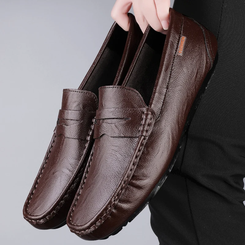 Genuine Leather Men Casual Shoes Lightweight Walking Shoes Breathable Formal Dress Shoes Slip on Mens Loafers Driving Shoes
Genuine Leather Men Casual Shoes Lightweight Walking Shoes Breathable Formal Dress Shoes Slip on Mens Loafers Driving Shoes