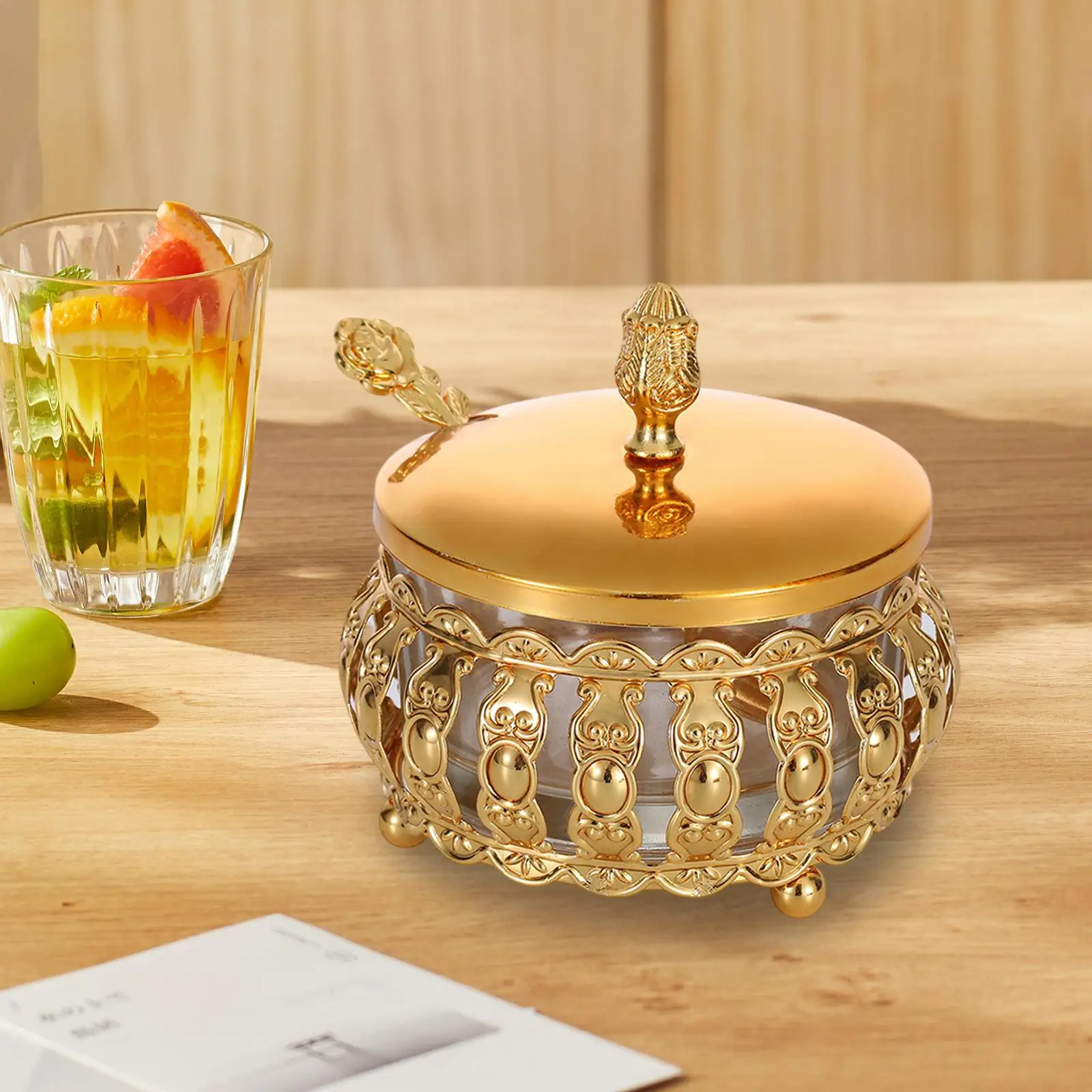 Decorative Candy Jar Retro Biscuit Container Cookie Buffet Canister Food Jar for Office Kitchen Housewarming Wedding Holiday
Decorative Candy Jar Retro Biscuit Container Cookie Buffet Canister Food Jar for Office Kitchen Housewarming Wedding Holiday