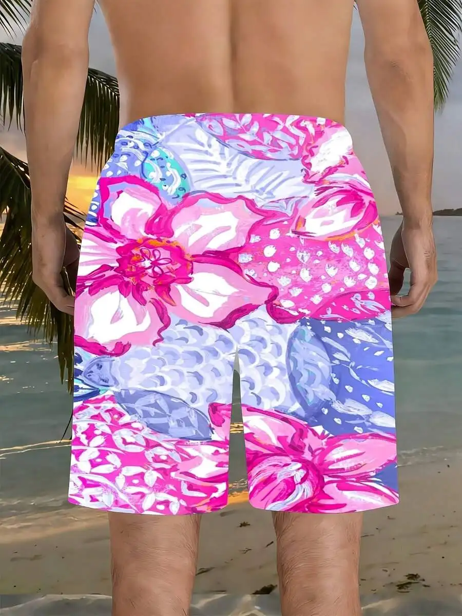 Mens Vibrant Floral Swim Trunks For Beach Summer Vacation
Mens Vibrant Floral Swim Trunks For Beach Summer Vacation