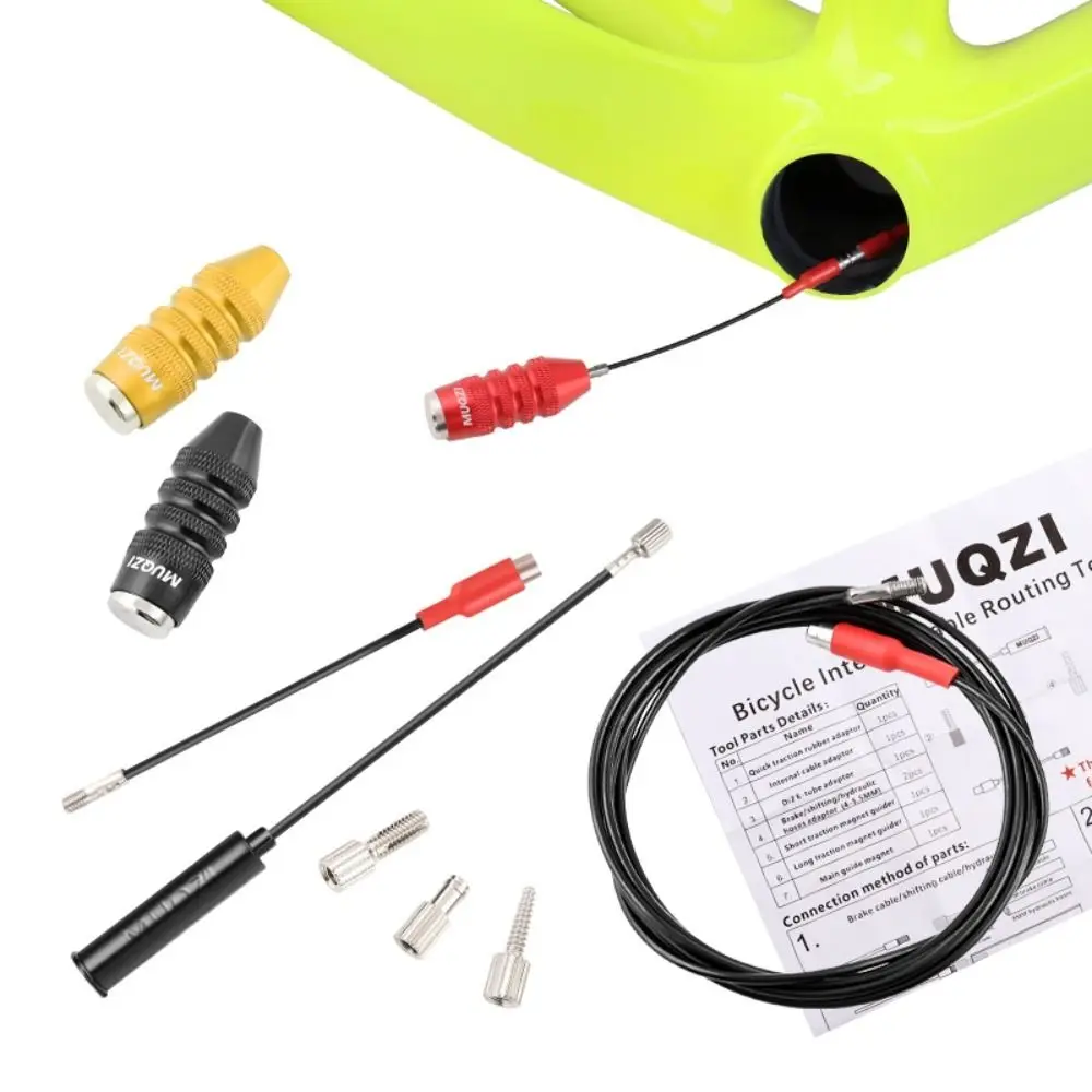 Aluminum Alloy Internal Cable Routing Kit Magnet Lead Quick Traction Rubber Sleeve Bike Frame Shift Wire Routing Tool Repair
Aluminum Alloy Internal Cable Routing Kit Magnet Lead Quick Traction Rubber Sleeve Bike Frame Shift Wire Routing Tool Repair
