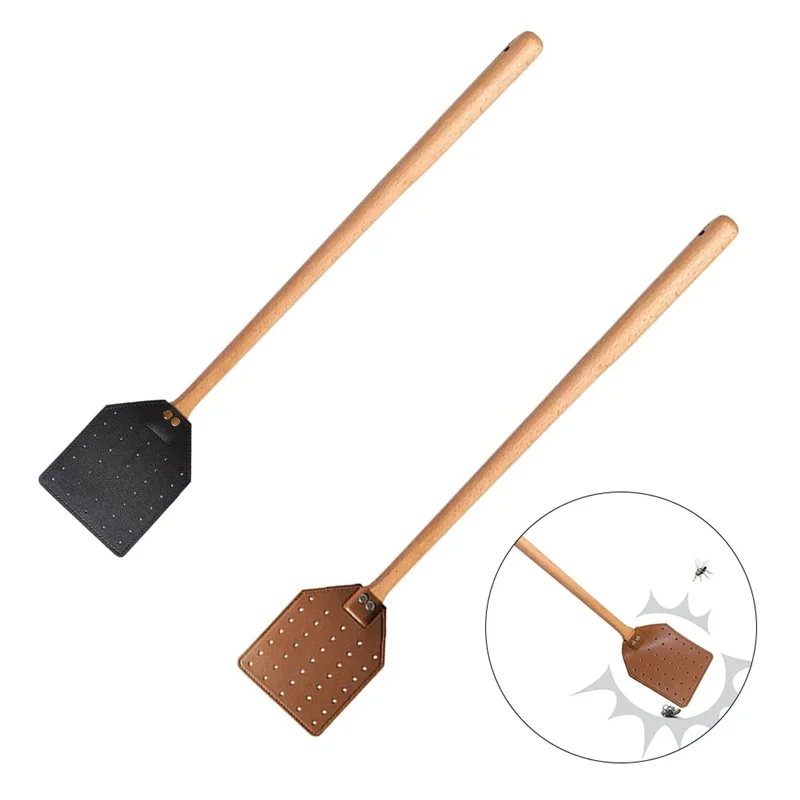 2025 Trend2pcs Leather Fly Swatter With Long Wood Handle Sturdy Flyswatter For Indoor And Outdoor Rustic Swatter
2025 Trend2pcs Leather Fly Swatter With Long Wood Handle Sturdy Flyswatter For Indoor And Outdoor Rustic Swatter