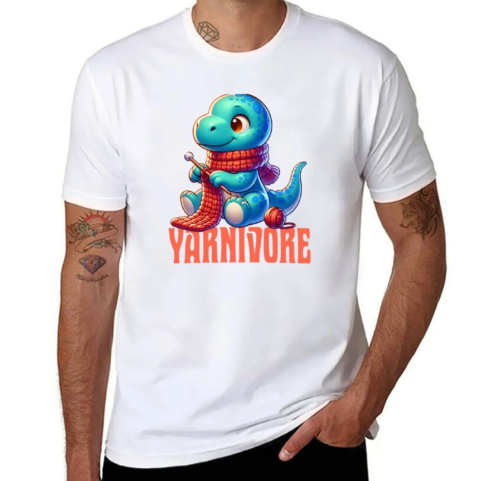 Yarnivore - silly knitting dinosaur T-Shirt funny t shirts cotton cotton t shirts man 100% T-Shirt
Yarnivore - silly knitting dinosaur T-Shirt funny t shirts cotton cotton t shirts man 100% T-Shirt
