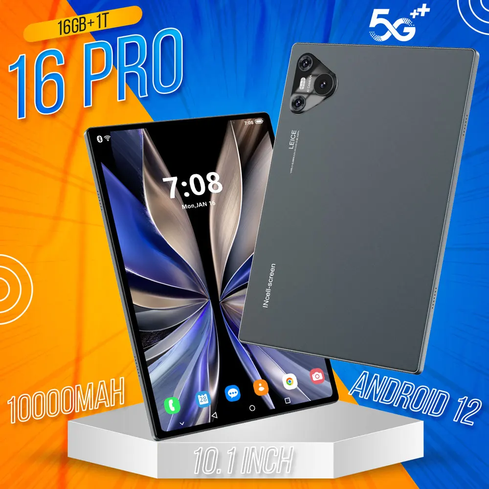 2025 Pad 16 Pro Tablet 10 inch Android Snapdragon 870 Dual SIM Tablet 4K WIFI 10000mAh 16GB+1TB Tablets PC For Children Kids Tab
2025 Pad 16 Pro Tablet 10 inch Android Snapdragon 870 Dual SIM Tablet 4K WIFI 10000mAh 16GB+1TB Tablets PC For Children Kids Tab