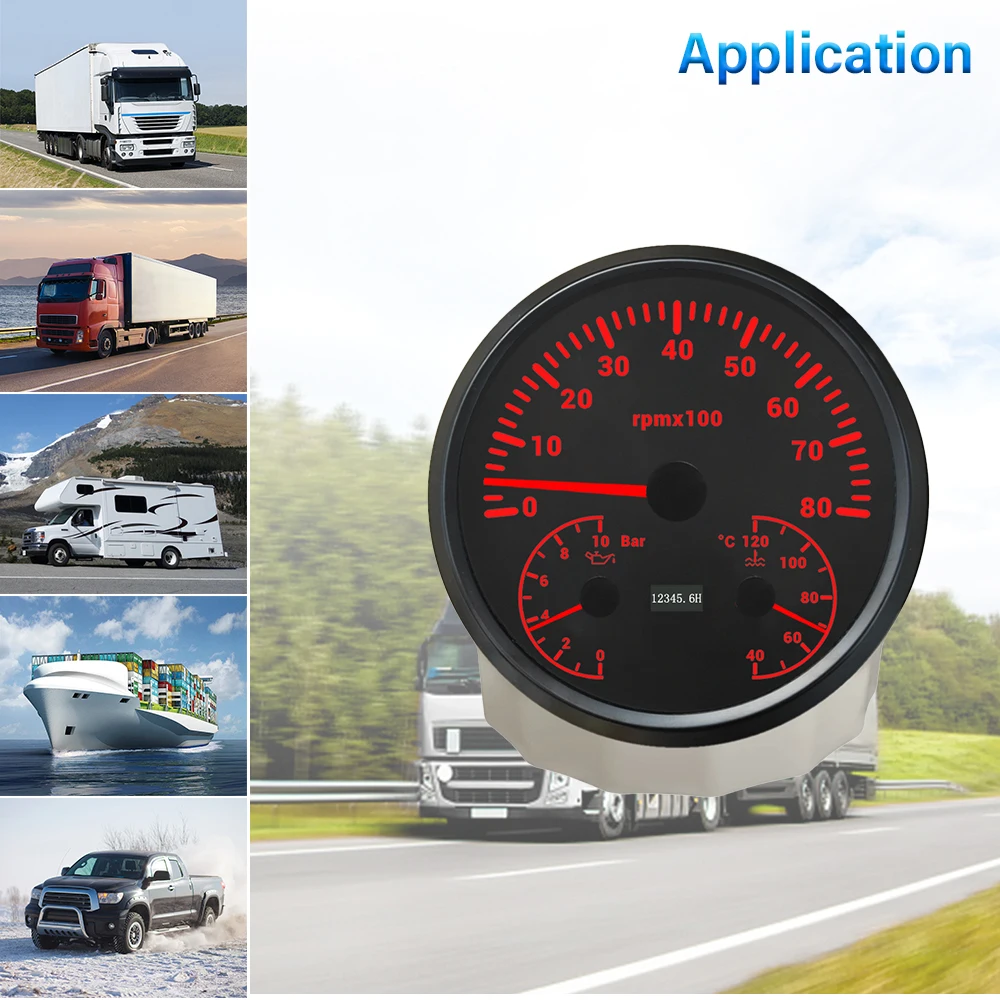 ELING Car 110mm 3 in 1 Multifunction Gauge 3K 6K 8K RPM Tachometer with 0-10 Bar Oil Pressure Water Temperature with Backlight
ELING Car 110mm 3 in 1 Multifunction Gauge 3K 6K 8K RPM Tachometer with 0-10 Bar Oil Pressure Water Temperature with Backlight