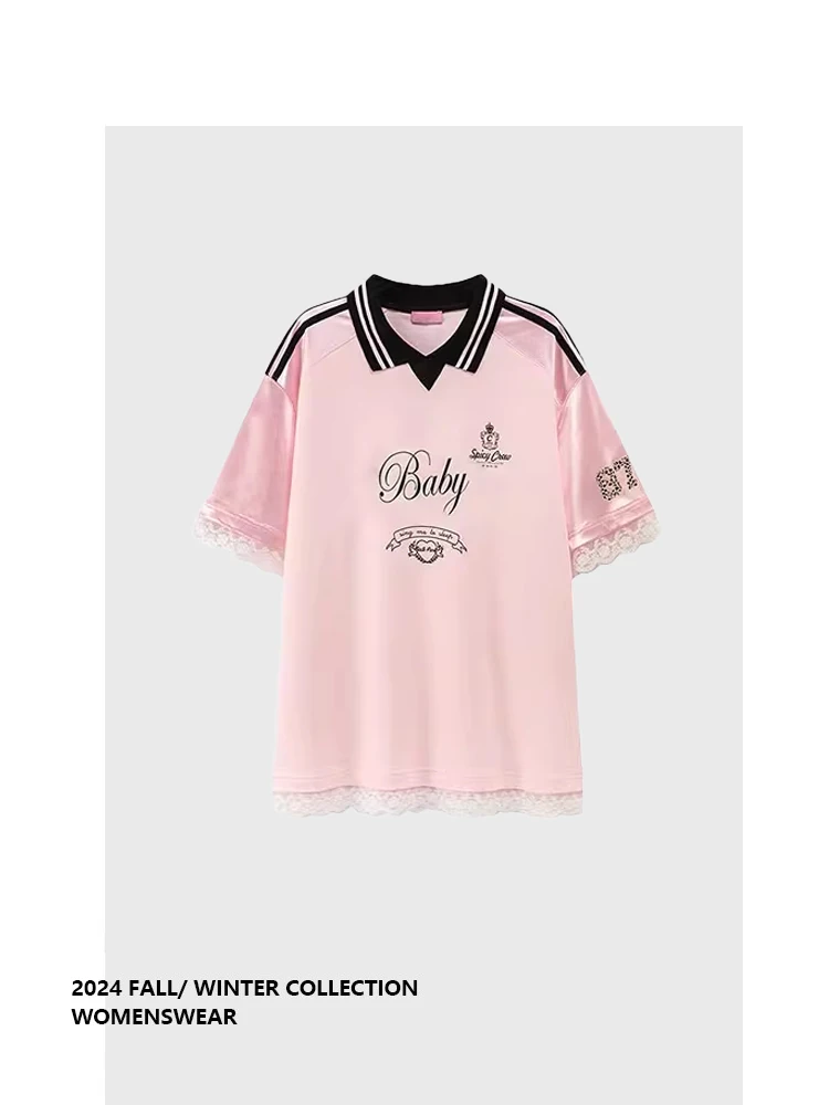 Летний женский топ La Chapelle с кружевом, воротником-стойкой, буквенным принтом, в стиле преппи, свободного кроя, с завышенной талией, новинка
Летний женский топ La Chapelle с кружевом, воротником-стойкой, буквенным принтом, в стиле преппи, свободного кроя, с завышенной талией, новинка