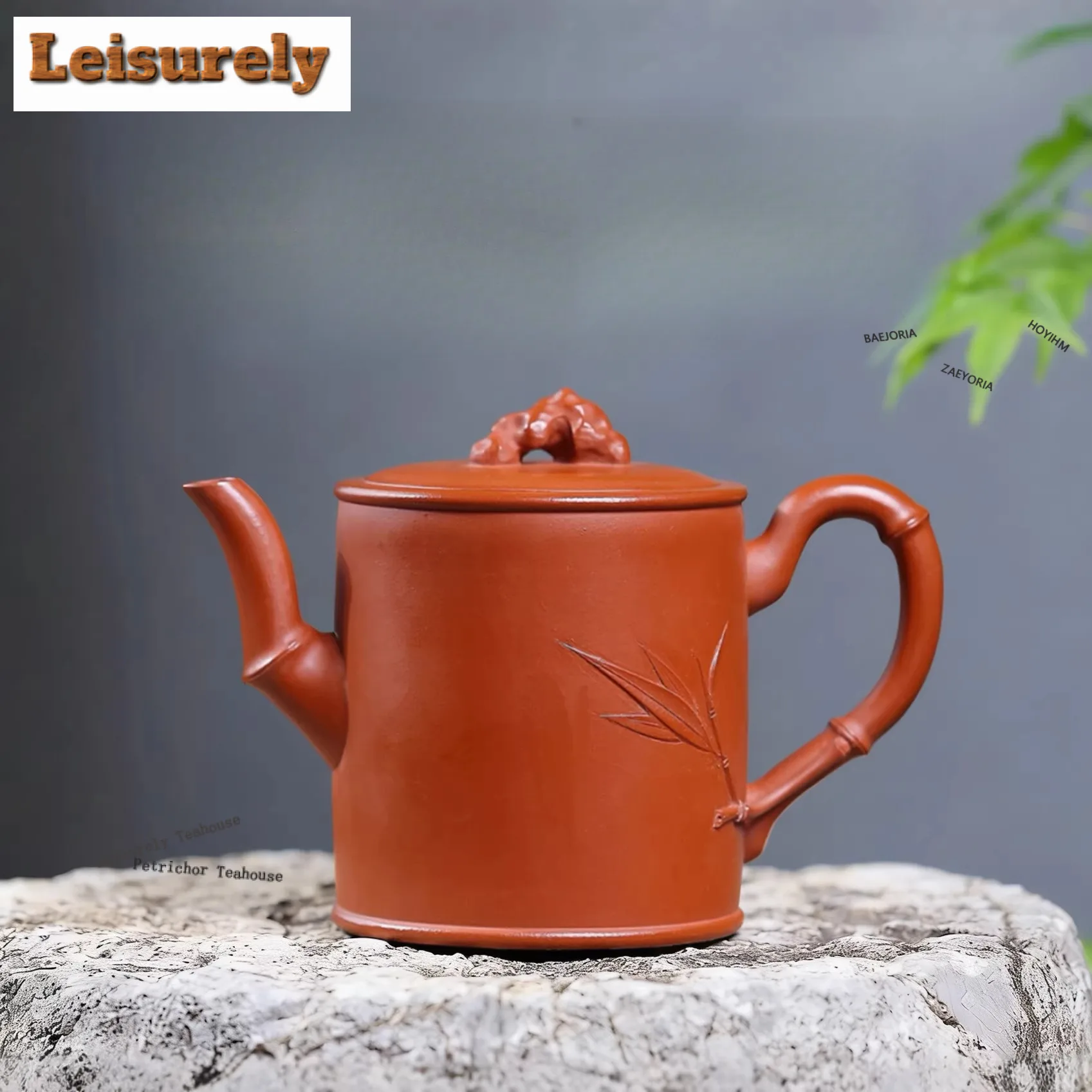 300ml Elegant Yixing Purple Clay Teapots Handmade Bamboo Shadow Pot Raw Ore Zhu Mud Kettle Chinese Zisha Tea Set Tea Decoration
300ml Elegant Yixing Purple Clay Teapots Handmade Bamboo Shadow Pot Raw Ore Zhu Mud Kettle Chinese Zisha Tea Set Tea Decoration