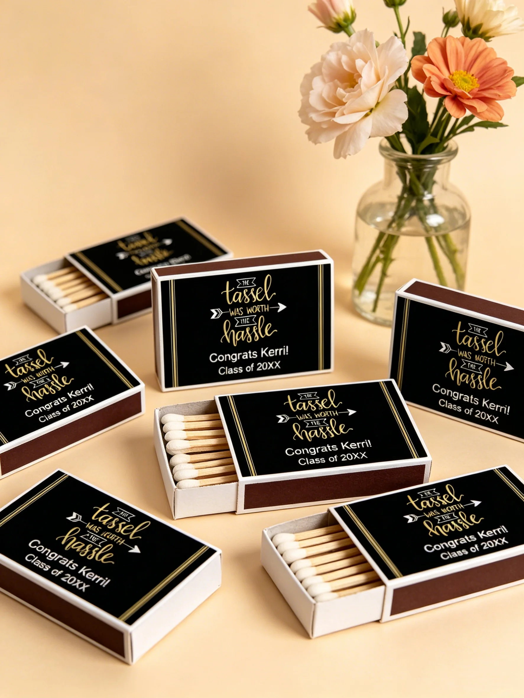 The Tassel Is Worth the Hassle Personalized Graduation Matchboxes Party Favor Gifts
The Tassel Is Worth the Hassle Personalized Graduation Matchboxes Party Favor Gifts