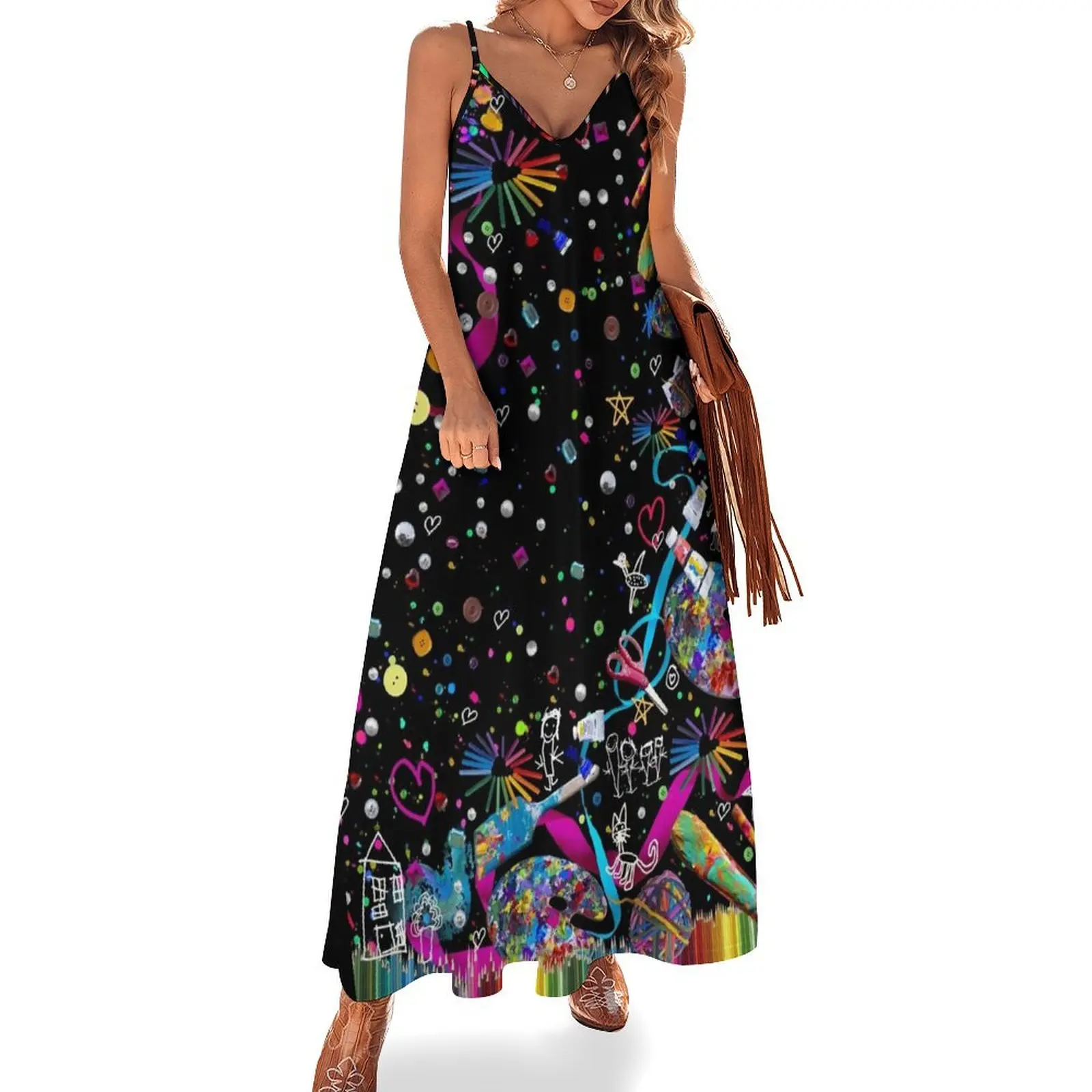 Art Teacher Sleeveless Dress ceremony dresses beach dress long dresses for women Dress
Art Teacher Sleeveless Dress ceremony dresses beach dress long dresses for women Dress
