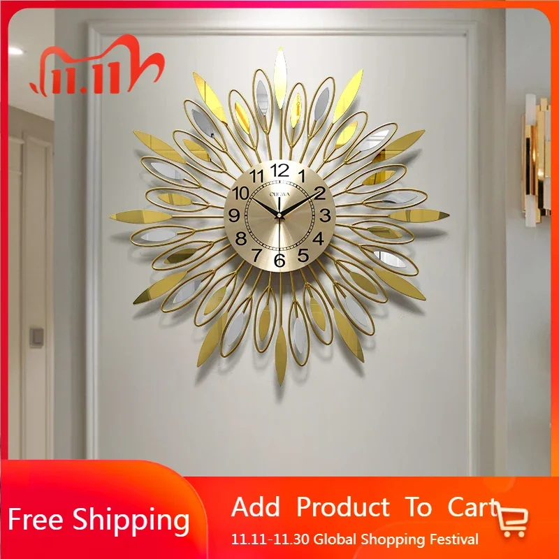 Металлические настенные часы, эстетические настенные часы, минималистичный дизайн, роскошные часы для ресторана, настенные скандинавские круглые часы с павлином, Reloj, украшения для комнаты
Металлические настенные часы, эстетические настенные часы, минималистичный дизайн, роскошные часы для ресторана, настенные скандинавские круглые часы с павлином, Reloj, украшения для комнаты