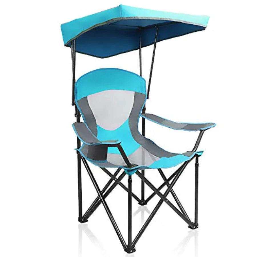 Heavy Duty Canopy Camping Chair, 350 lbs Capacity Oversized Folding Chair with Adjustable Sunshade, Portable Sunshade Chair wit
Heavy Duty Canopy Camping Chair, 350 lbs Capacity Oversized Folding Chair with Adjustable Sunshade, Portable Sunshade Chair wit