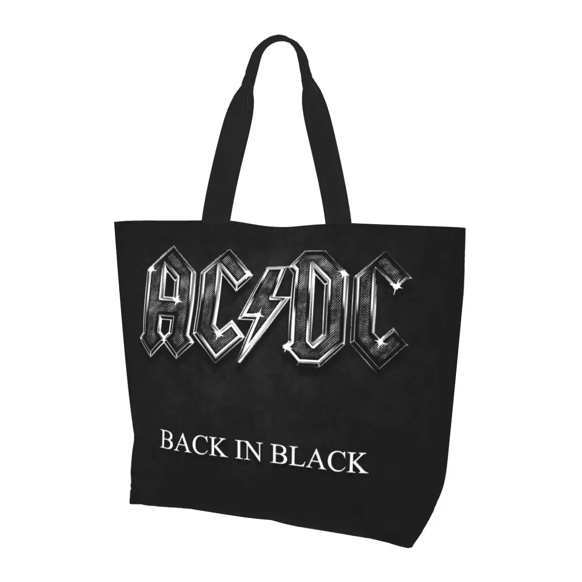 AC DC Mash Up Shopping Tote Bag Canvas Large Capacity Shoulder Bags Shopper Grocery Handbag for Women
AC DC Mash Up Shopping Tote Bag Canvas Large Capacity Shoulder Bags Shopper Grocery Handbag for Women