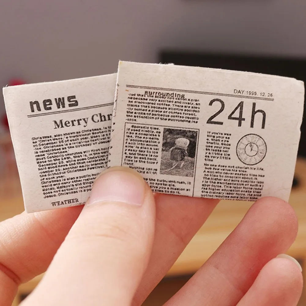 Simulation Model Doll House Decoration Retro Newspaper Set Newspaper Model Simulation Furniture Toy Dollhouse Miniature
Simulation Model Doll House Decoration Retro Newspaper Set Newspaper Model Simulation Furniture Toy Dollhouse Miniature