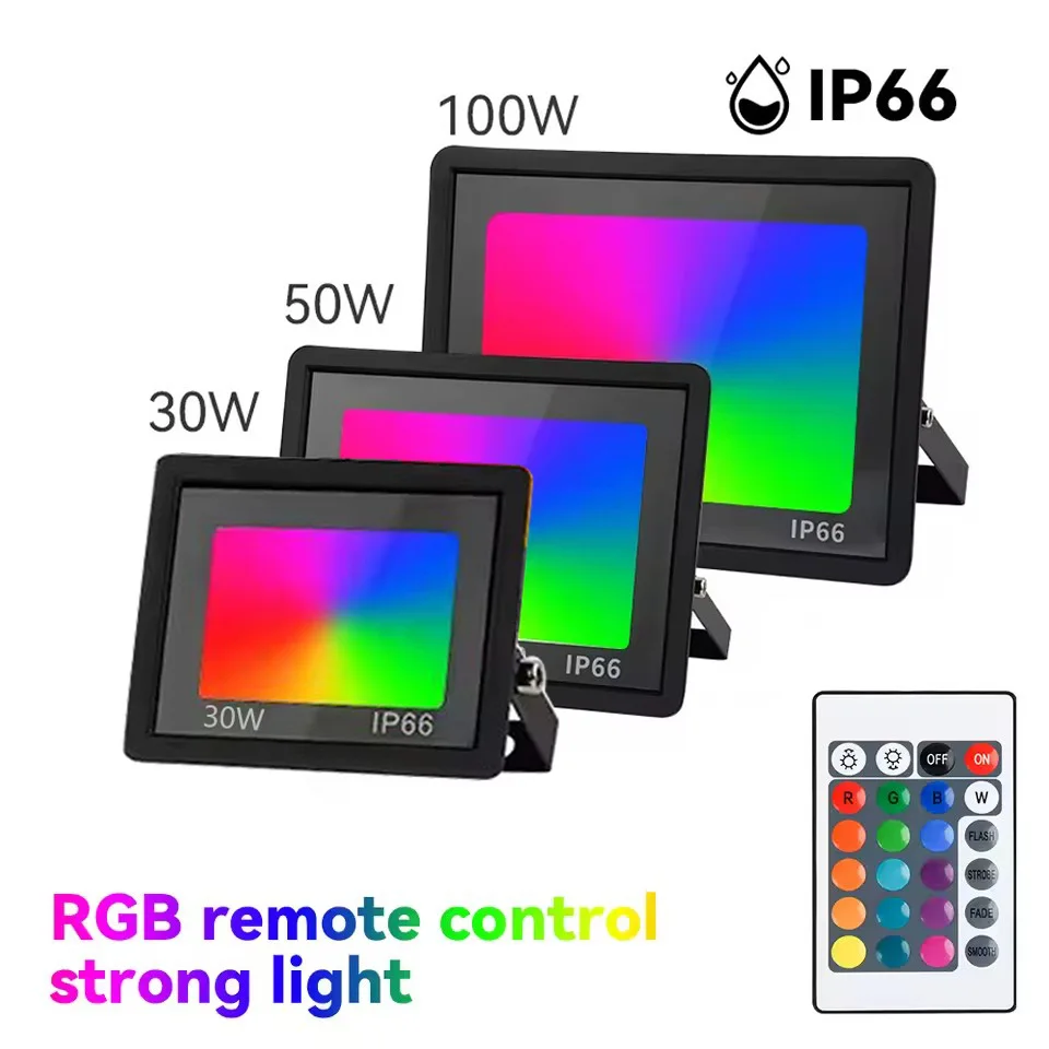 RGB LED Floodlight Reflector Outdoor Lighting 220V 30W 50W 100W IP66 Waterproof Outdoor RGB Spotlight Lamps Landscape Lighting
RGB LED Floodlight Reflector Outdoor Lighting 220V 30W 50W 100W IP66 Waterproof Outdoor RGB Spotlight Lamps Landscape Lighting