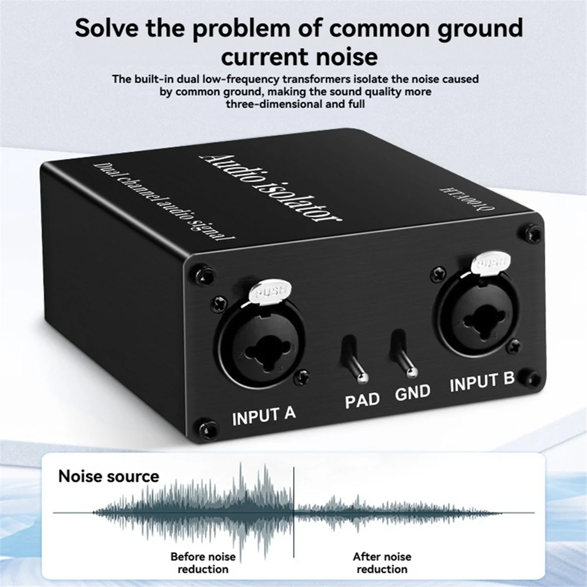 2025+2-Channel XLR Audio Isolator Noise Reduction Filter Eliminates Current Noise 6.5 XLR Mixer Audio Isolators Dual-Channel
2025+2-Channel XLR Audio Isolator Noise Reduction Filter Eliminates Current Noise 6.5 XLR Mixer Audio Isolators Dual-Channel