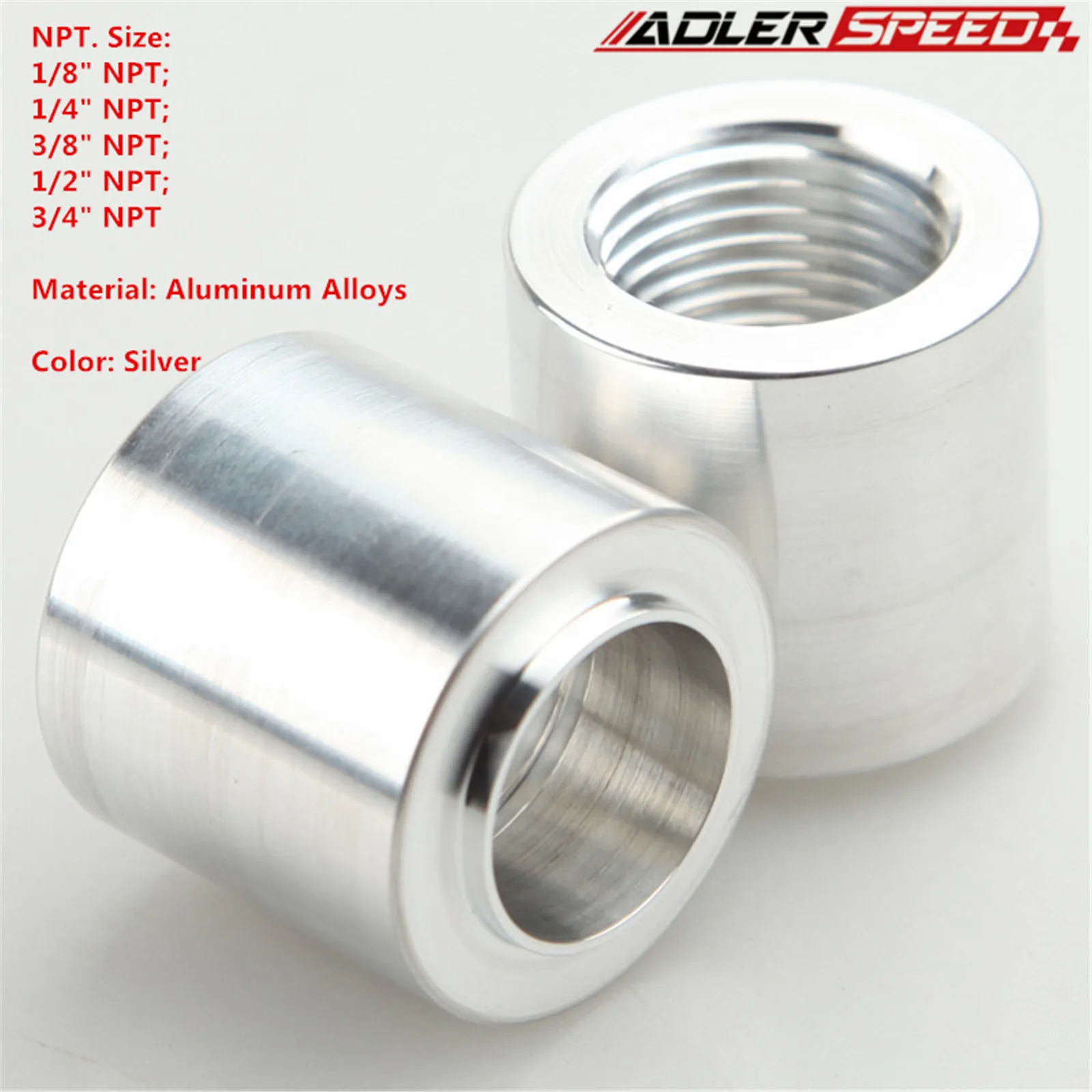 Aluminum 1/8" 1/4" 3/8" 1/2" 3/4" Inch NPT Female Weld on Bung Fitting Sensor
Aluminum 1/8" 1/4" 3/8" 1/2" 3/4" Inch NPT Female Weld on Bung Fitting Sensor