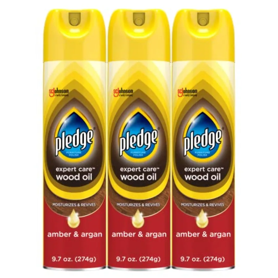 Pledge Moisturizing Wood Oil, Furniture Reviving and Protecting Conditioner and Dusting Spray, Revitalizes Wood, Sealed Leather
Pledge Moisturizing Wood Oil, Furniture Reviving and Protecting Conditioner and Dusting Spray, Revitalizes Wood, Sealed Leather