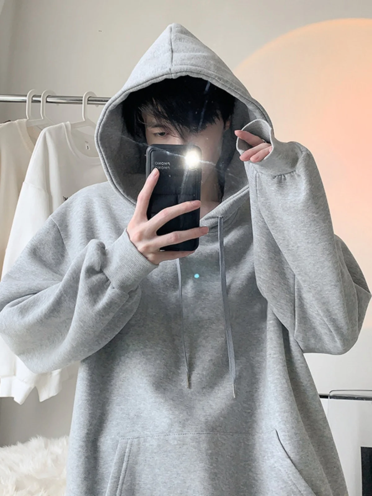 Hiphop Street Sle Basic Color Hoodie Men's American Spring Autumn Trendy Brand Youth Top Casual Loose Fit Cotton Poly...
Hiphop Street Sle Basic Color Hoodie Men's American Spring Autumn Trendy Brand Youth Top Casual Loose Fit Cotton Poly...