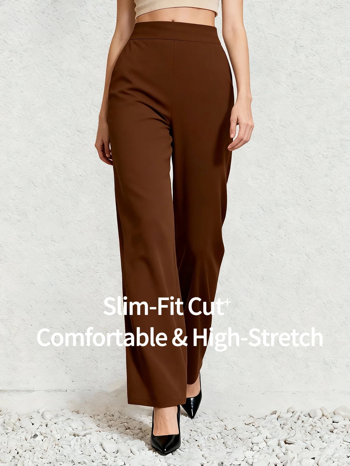 High-Waisted Affordable Elegant Full-Length Wide-Leg Straight-Leg Casual Pants Women's Daily Office Commute Wear Ladies' Pants
High-Waisted Affordable Elegant Full-Length Wide-Leg Straight-Leg Casual Pants Women's Daily Office Commute Wear Ladies' Pants