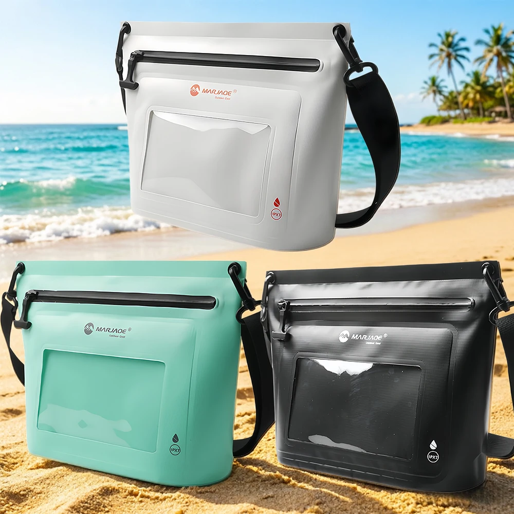 1Pcs Waterproof Bag with Touchscreen Phone Pocket, Floating Airtight Shoulder Bag for Swimming, Rafting, Cycling, Hiking
1Pcs Waterproof Bag with Touchscreen Phone Pocket, Floating Airtight Shoulder Bag for Swimming, Rafting, Cycling, Hiking