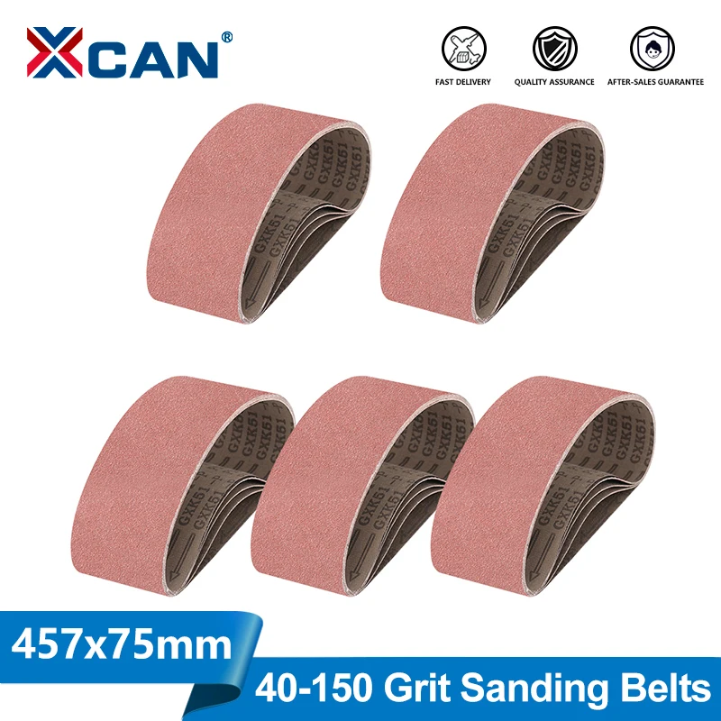 XCAN 5 шт. шлифовальные ленты 75x457 мм 40 60 80 100 120 150 абразивная лента, электроинструмент для шлифовальной машины, шлифовки и полировки металла, дерева
XCAN 5 шт. шлифовальные ленты 75x457 мм 40 60 80 100 120 150 абразивная лента, электроинструмент для шлифовальной машины, шлифовки и полировки металла, дерева