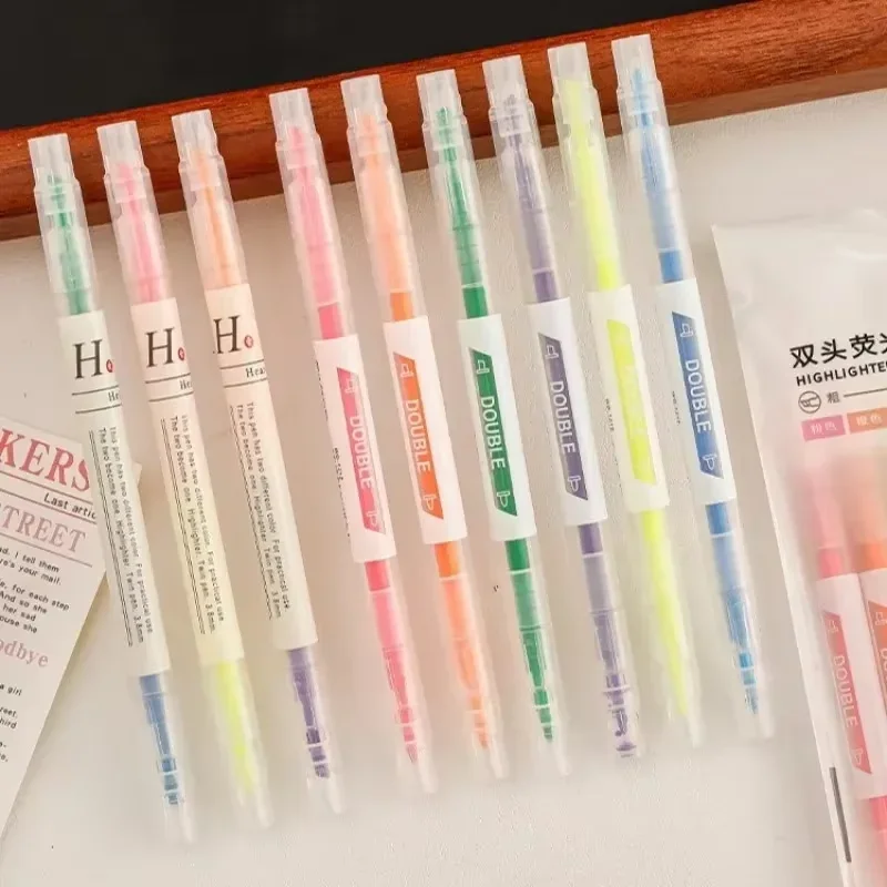 Multicolor Highlighter Pen New Marker Pens Fluorescent Pen Drawing Highlighters Double-headed Markers Pastel Student Stationery
Multicolor Highlighter Pen New Marker Pens Fluorescent Pen Drawing Highlighters Double-headed Markers Pastel Student Stationery