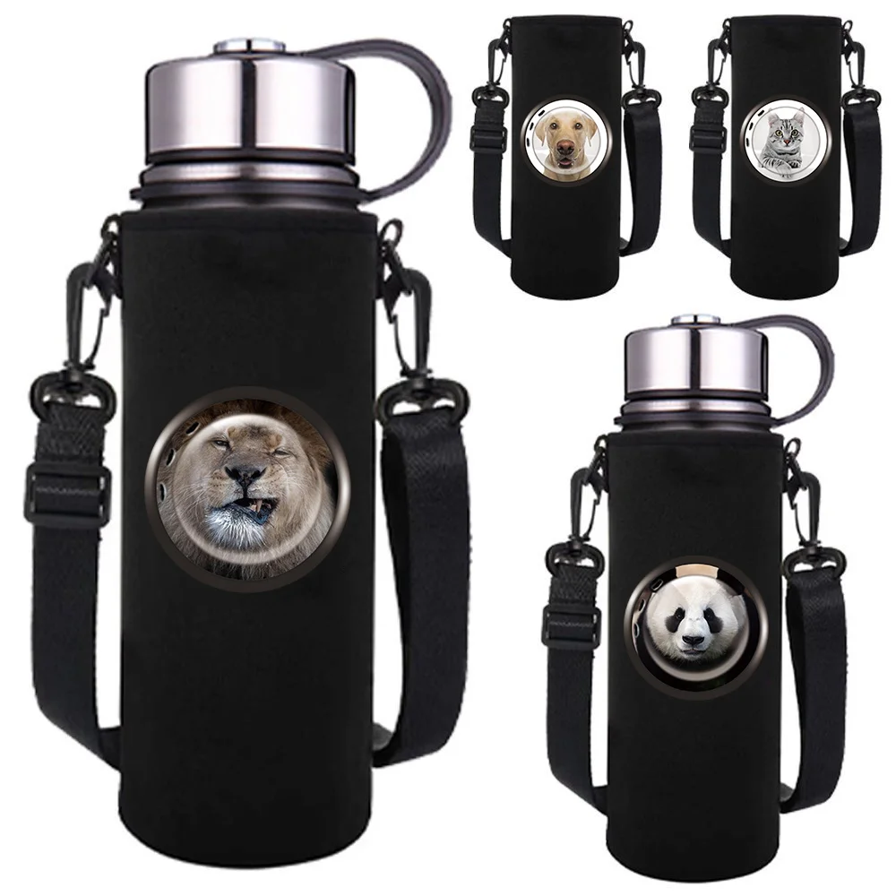 550-1500ML Insulated Water Bottle Sleeve Bag Cover Adjustable Strap Pattern Water Cup Case Outdoor Travel Accessories
550-1500ML Insulated Water Bottle Sleeve Bag Cover Adjustable Strap Pattern Water Cup Case Outdoor Travel Accessories