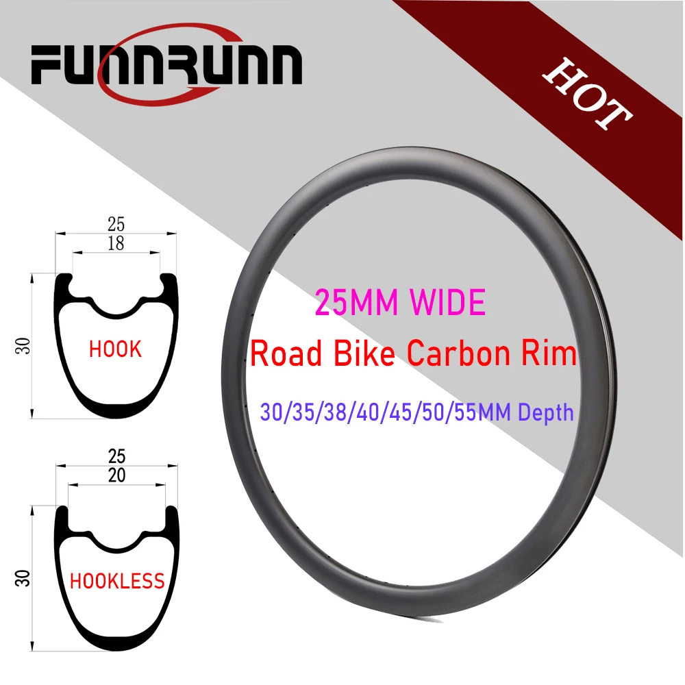 25mm Width 700C Road Bike Carbon Rim Disc Brake 30/35/38/40/45/50/55mm Depth Tubeless Hook Hookless UK 3D 12K Disc Rim Part
25mm Width 700C Road Bike Carbon Rim Disc Brake 30/35/38/40/45/50/55mm Depth Tubeless Hook Hookless UK 3D 12K Disc Rim Part