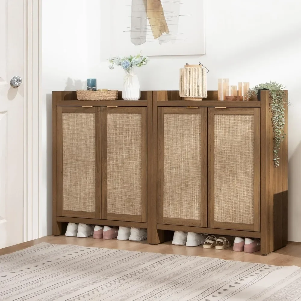 Shoe Cabinet Set of 2 with Doors and Shelve 6-Tier Farmhouse Wood Storage Cabinets Large Capacity Shoe Storage Organizer Cabinet
Shoe Cabinet Set of 2 with Doors and Shelve 6-Tier Farmhouse Wood Storage Cabinets Large Capacity Shoe Storage Organizer Cabinet
