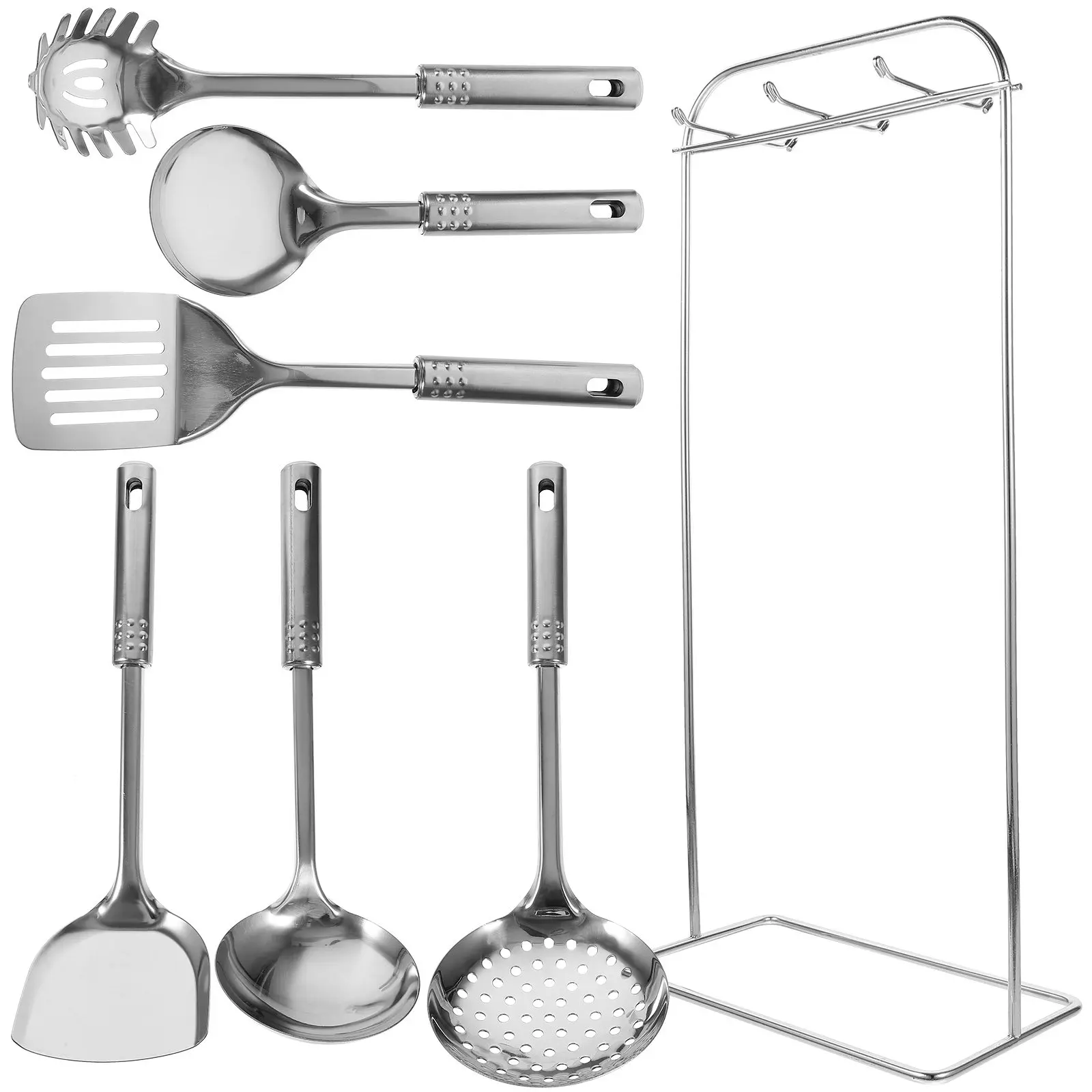 1Set Stainless Steel Kitchen Utensils Set Food Grade Nonstick Heat Resistant Stain Resistant Smooth Edge Cooking Tools with
1Set Stainless Steel Kitchen Utensils Set Food Grade Nonstick Heat Resistant Stain Resistant Smooth Edge Cooking Tools with
