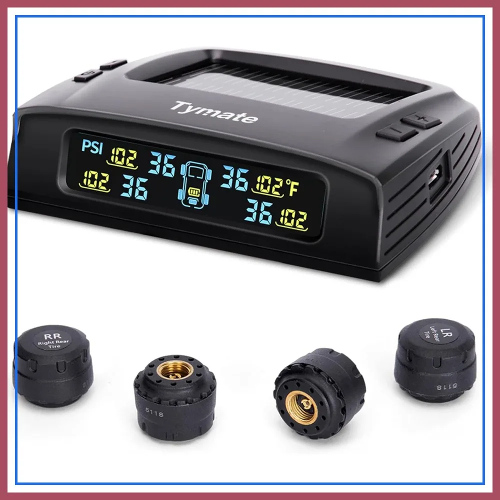 RV Tire Pressure Monitoring System with Solar Charge, TPMS 4 Sensors 0-87PSI Color LCD Display for RV/Trailer/Truck/SUV
RV Tire Pressure Monitoring System with Solar Charge, TPMS 4 Sensors 0-87PSI Color LCD Display for RV/Trailer/Truck/SUV