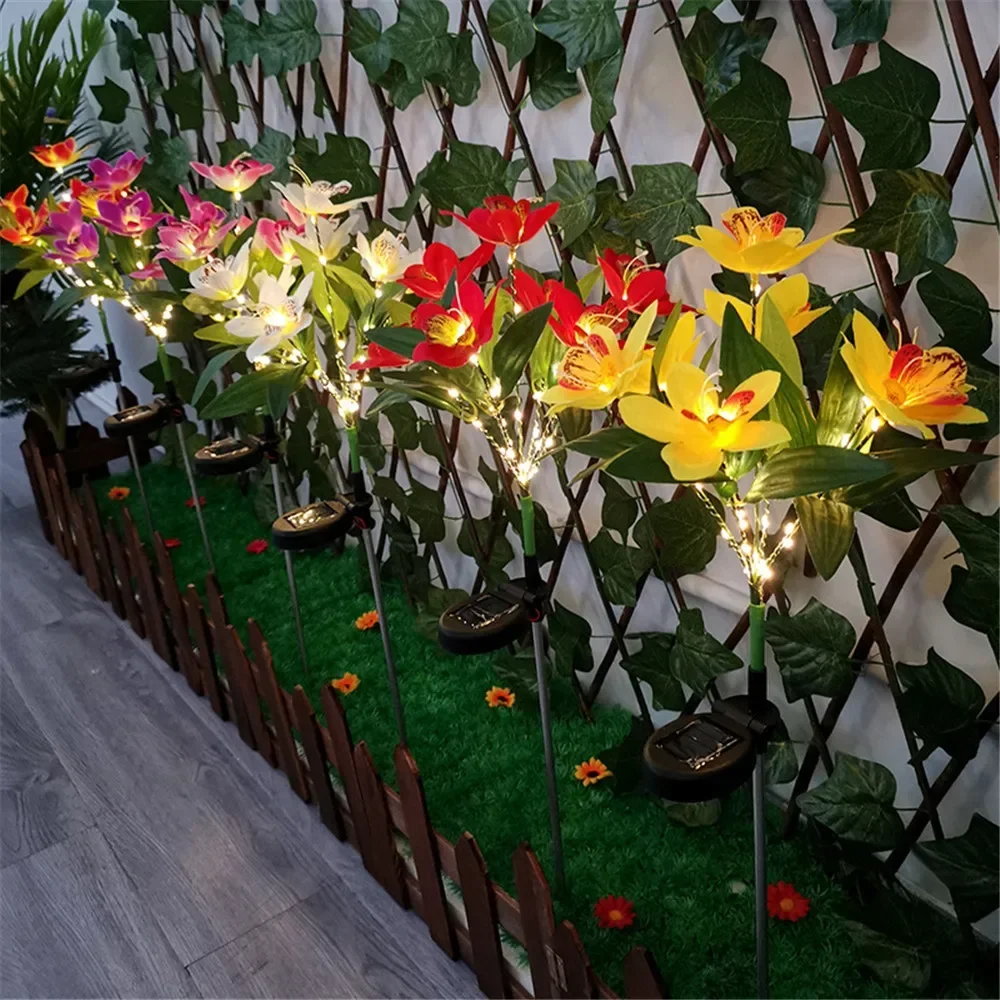 Solar Orchid Lights LED landscape Lamp Waterproof Lawn Lamp for Villa Aisle Corridor Garden Holiday Christmas Decoration
Solar Orchid Lights LED landscape Lamp Waterproof Lawn Lamp for Villa Aisle Corridor Garden Holiday Christmas Decoration