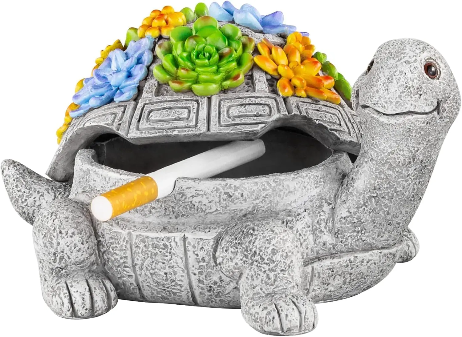 Turtle Ashtray with Lid, Smokeless Waterproof Outdoor Ashtray, Resin Cigarette Holder for Home Office Patio Decor
Turtle Ashtray with Lid, Smokeless Waterproof Outdoor Ashtray, Resin Cigarette Holder for Home Office Patio Decor